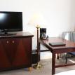 Nash Hotel TV set and desk